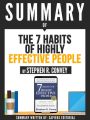 ummary Of "The 7 Habits Of Highly Effective People - By Stephen R. Convey