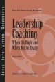 Leadership Coaching: When It's Right and When You're Ready