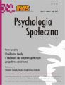 Psychologia Spoleczna nr 1(40)/2017